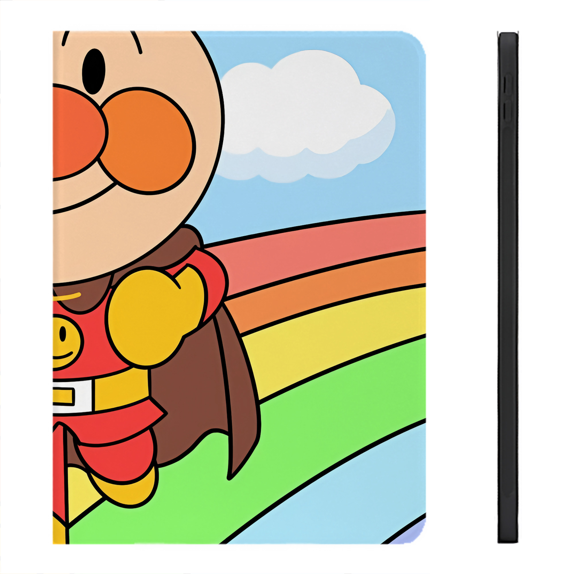 （画像用） アンパンマン Anpanman IPadケース ペンホルダー付き ブックスタイルデザイン